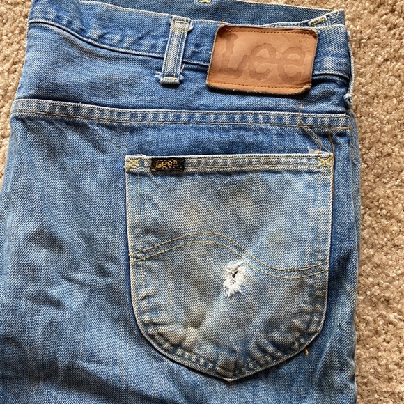 VTG 1980s LEE work jeans - Picture 2 of 6